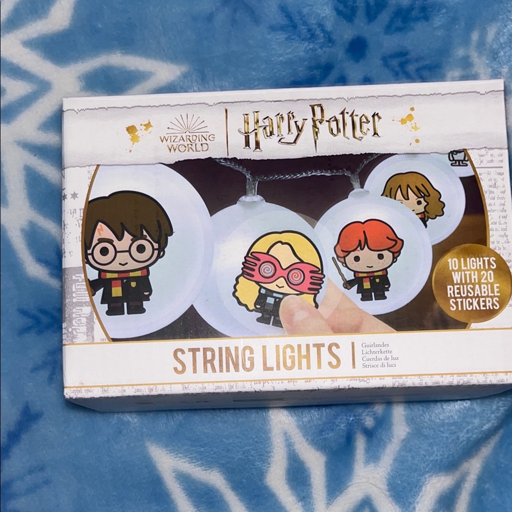 NEW Harry Potter Wizarding World String Lights with reusable stickers!